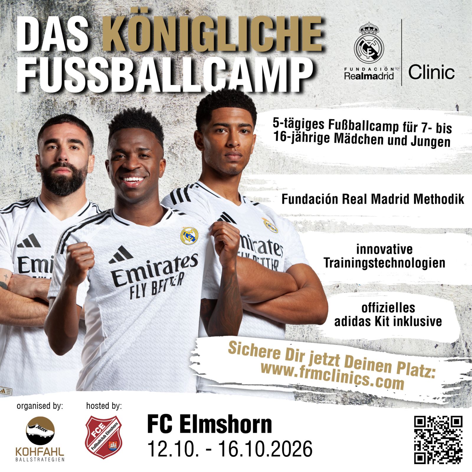 Informationsbild über das Fussballcamp Real Madrid beim FC Elmshorn